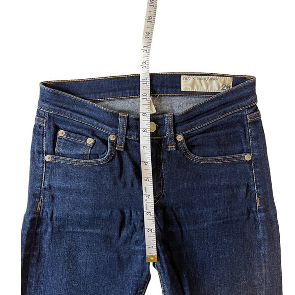 Rag & Bone Cate Ankle Skinny Heritage Blue Skinny Jeans Size 26 - Picture 12 of 14